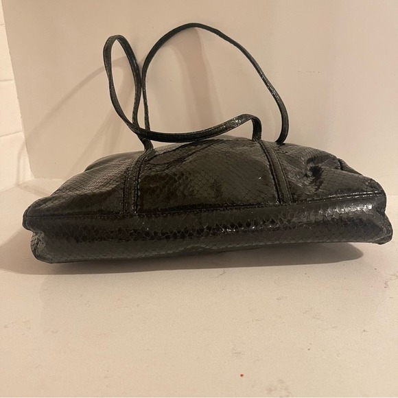 Kenneth Jay Lane 80s Gold Jeweled Snake Black Statement Purse, Rare - Picture 4 of 11